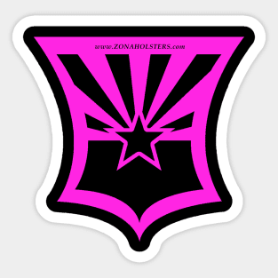 Zona shield pink Sticker